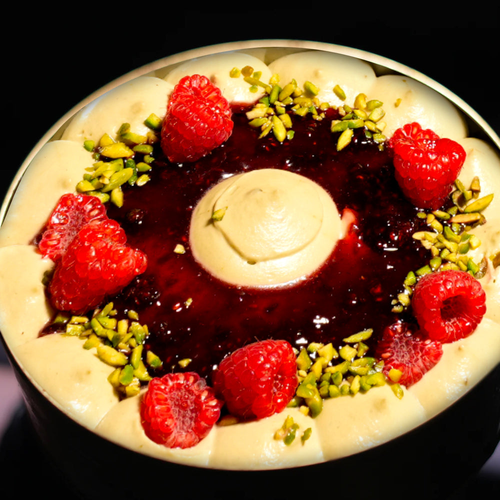 Tiramisù Pistachio, Raspberry & Rose